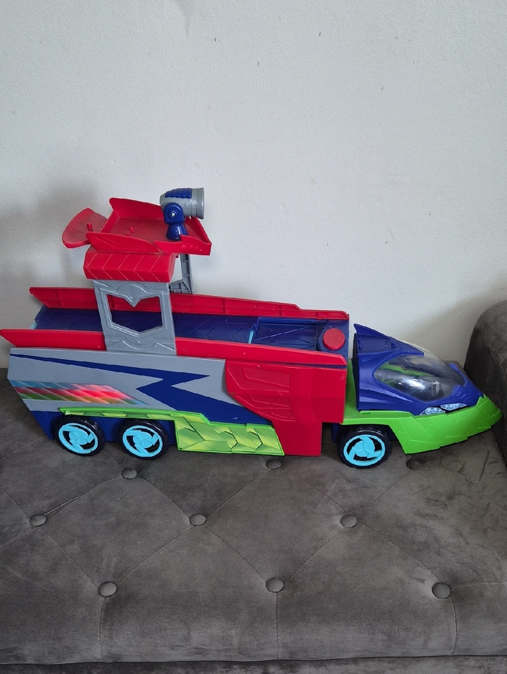 PJ MASKS Kids Multi-Color Activity Transport Toy Truck And Haul Blue, Green, Red